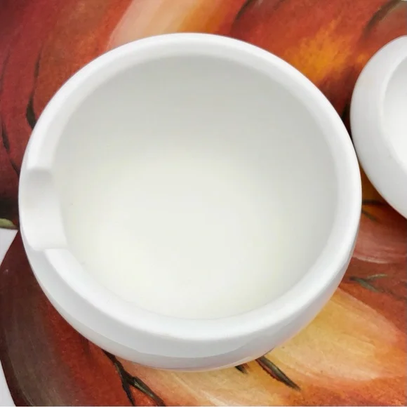 Joseph Joseph by Morph White Heavy Ceramic Lidded Orb Mortar Missing Pestle
